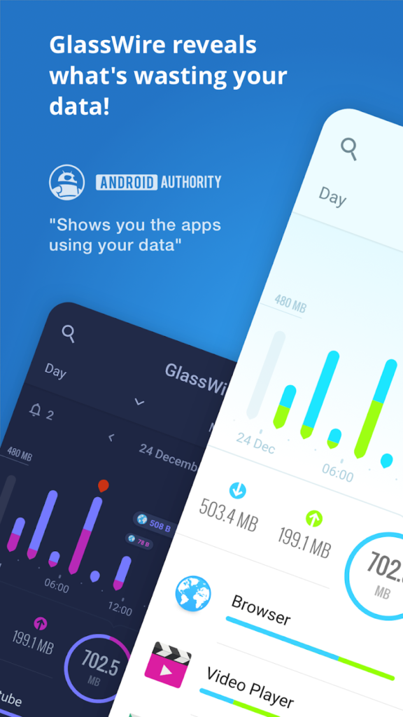 تطبيق GlassWire Data Usage Monitor – راقب استهلاك الإنترنت بدقة وذكاء 3 لل